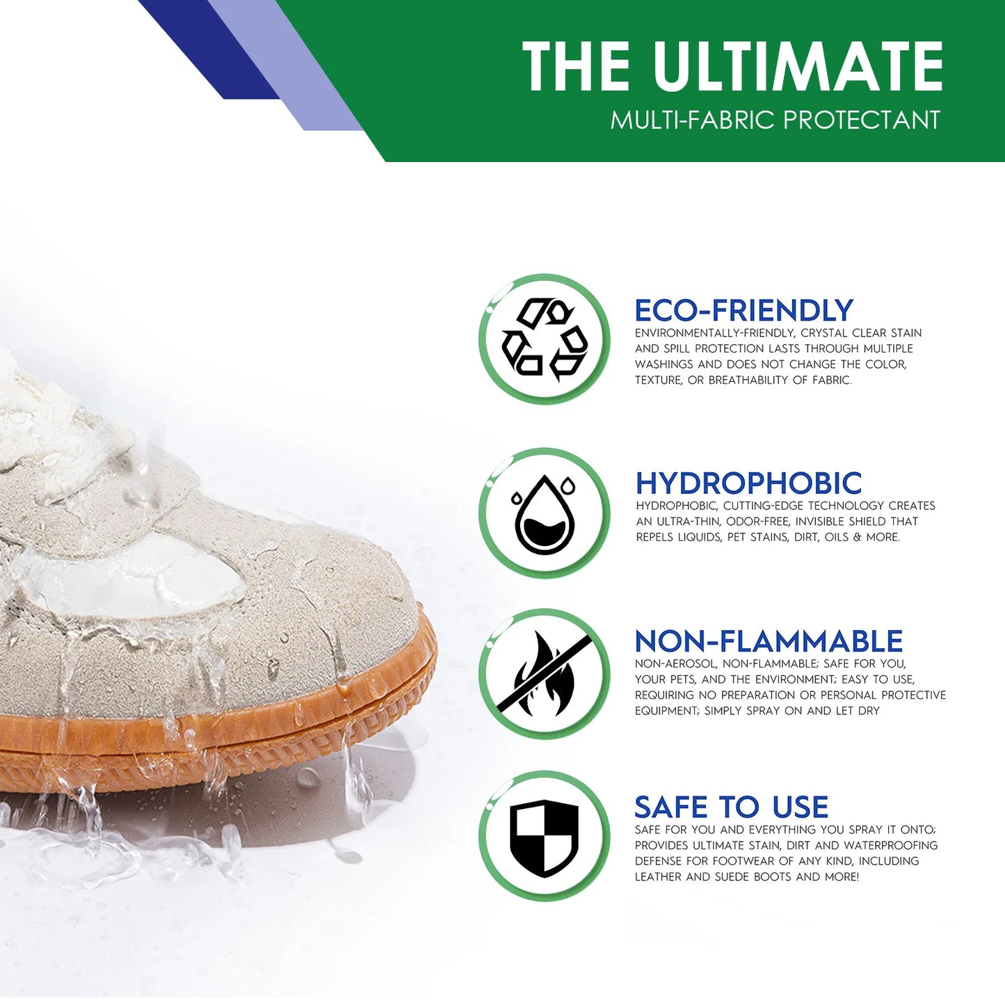 Shoe Waterproof Spray Stain Repellent Protection Shoe Anti-Oil Hydrophobic Coating Outdoor Protective Cover Shoe Protector Spray