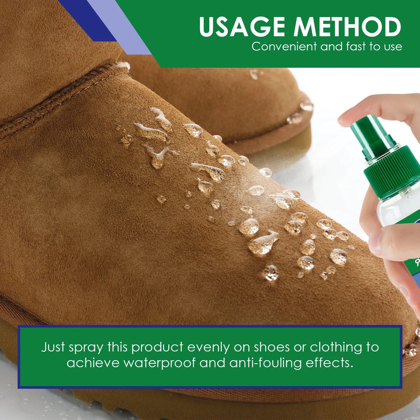 Waterproof Shoe Spray Stain Repellent Anti-Oil Hydrophobic Protection Outdoor Shoe Cover Protector for Footwear