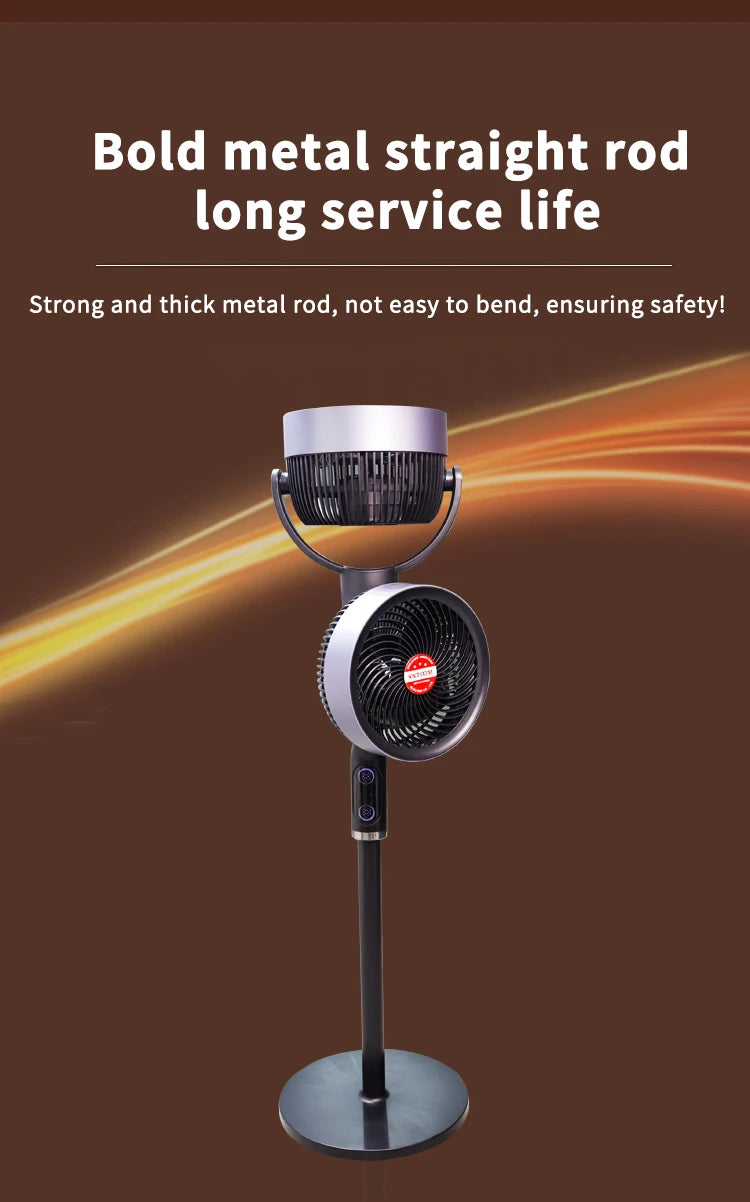 Variable-Frequency Household Electric Fan Soft-Noise Floor-Standing Air Circulation Cold Turbine For Bedroom Ventilation