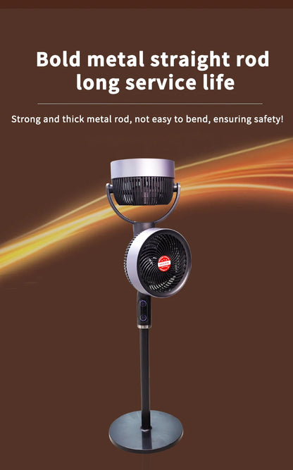 Variable-Frequency Household Electric Fan Soft-Noise Floor-Standing Air Circulation Cold Turbine For Bedroom Ventilation