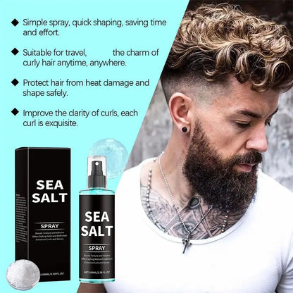 Sea Salt Texturizing Spray For Hair-Volumizing Curl Enhancing Spray Lightweight Hold, Adds Beachy Waves, Natural Matte Finish
