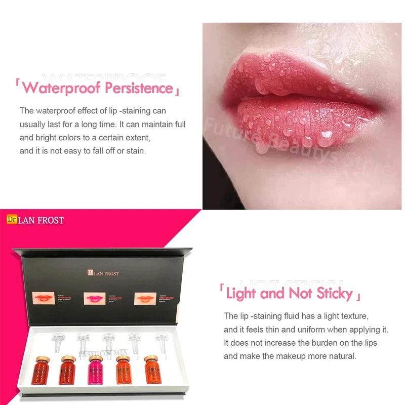 Korea 5ml BB Lip Serum BB Cream Glow Ampoule Starter Kit Brightening Moisturizing Lipstick Serum Kit Lip Gloss Pigment Skin Care