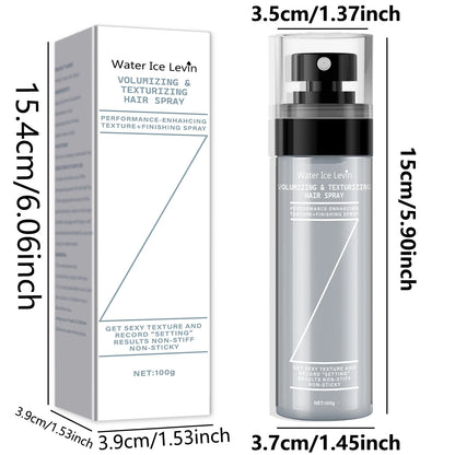 Hairspray Suitable for Men and Women, Rich in Glycerin, No-Wash, Long-Lasting Styling and Plumping, No Residue Texture Finishing - 100g, Quick-Drying Oil Control Formula