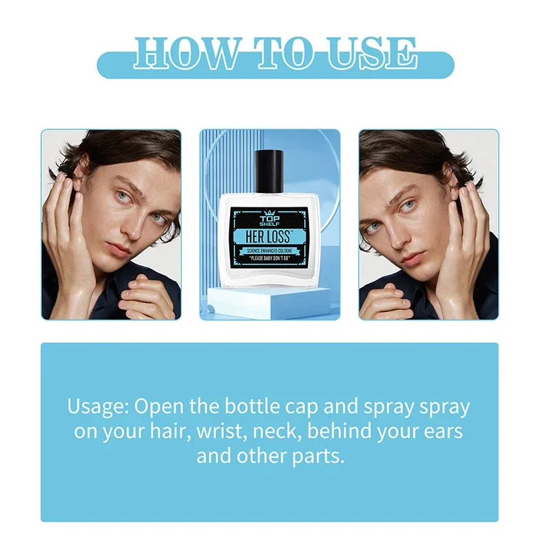 Hot Perfume Men Pheromone Cologne Her Loss Raw Attraction Confidence Long-lasting Irresistible Scent Spray Feromonas Perfume