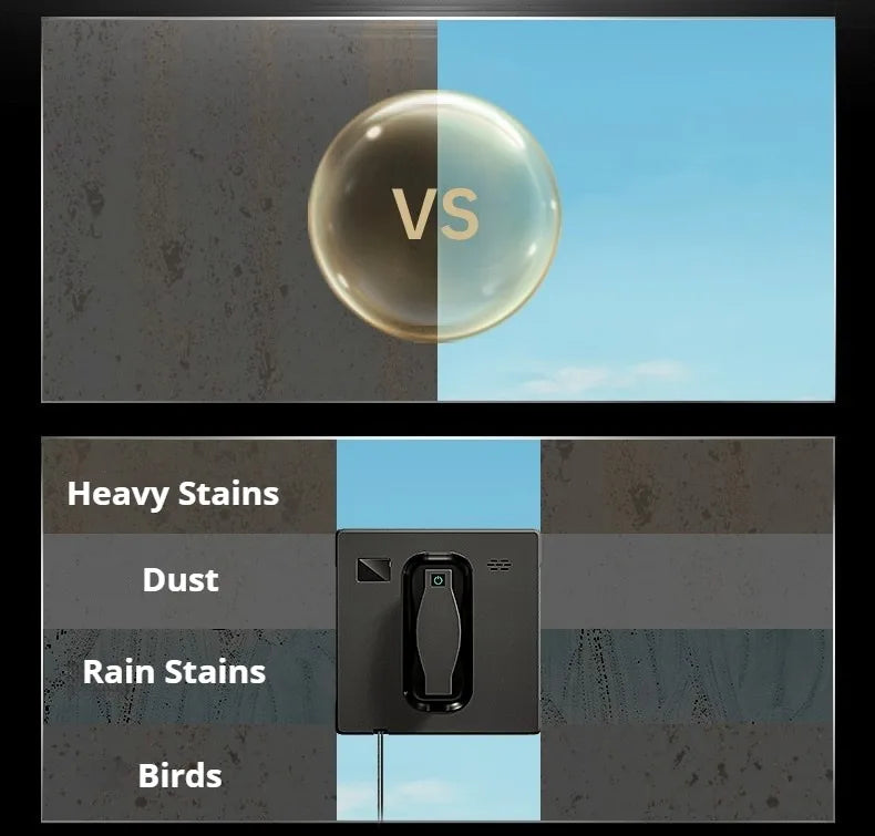 Window Cleaning Robot Battery-Four Spray Heads,Automatic Window Cleaner,Smart Home For Clean Glass,Home,Tile To Clean Tiles