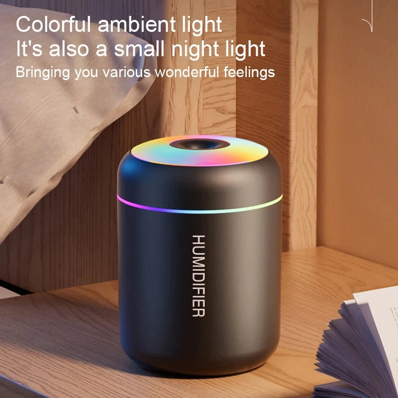 HOMFISHMini Air Humidifier Usb Aroma Diffuser Essential Oil Purifier Cool Mist Sprayer Car Home BedroomLED Desktop humidificador