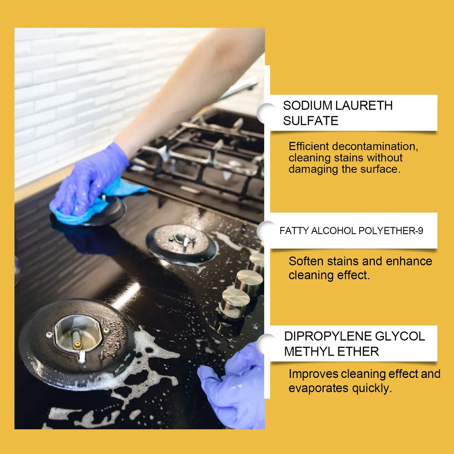 JAKEHOE Greasy Dirt Clean Spray Kitchen Powerful Remover Oil Multipurpose Dirt Degreaser Cleaning Agent Washing Home Use Cleaner