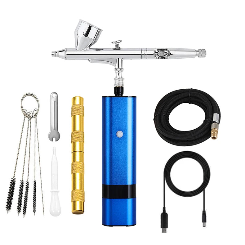 Travel Beauty Care Easy Use Salon Airbrush With Compressor Make Up Nail Art Design Spray Facial Kit For Women Gift