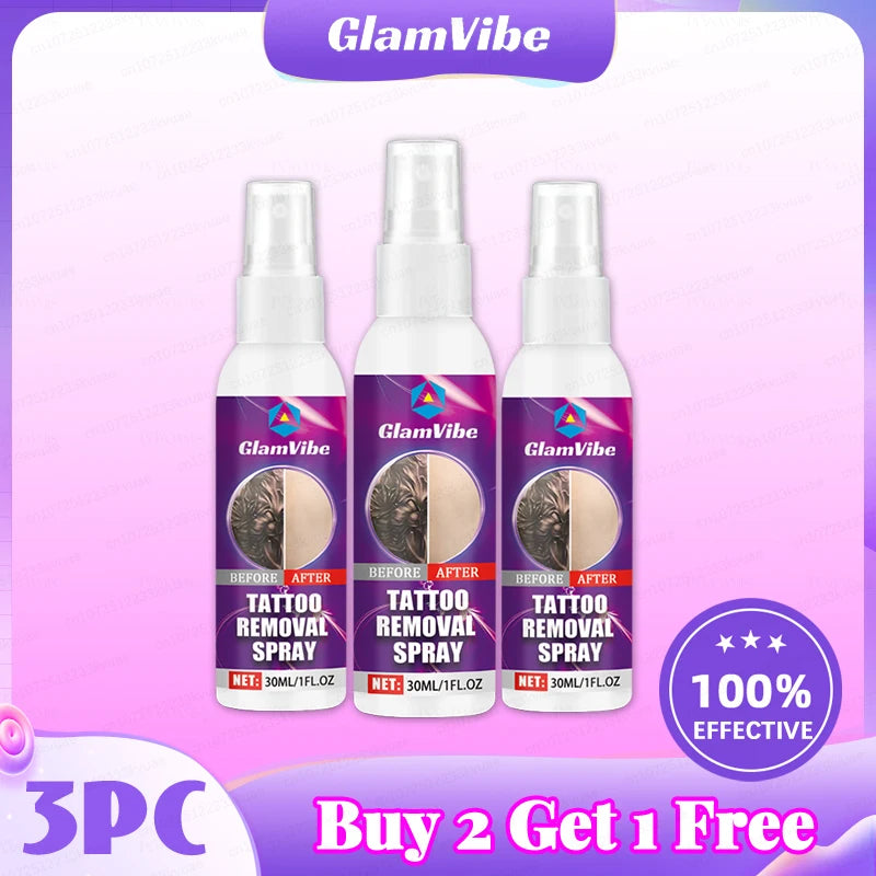 Tattoo dissolving spray, plant extracts, fast and effective deep cleaning, no laser required