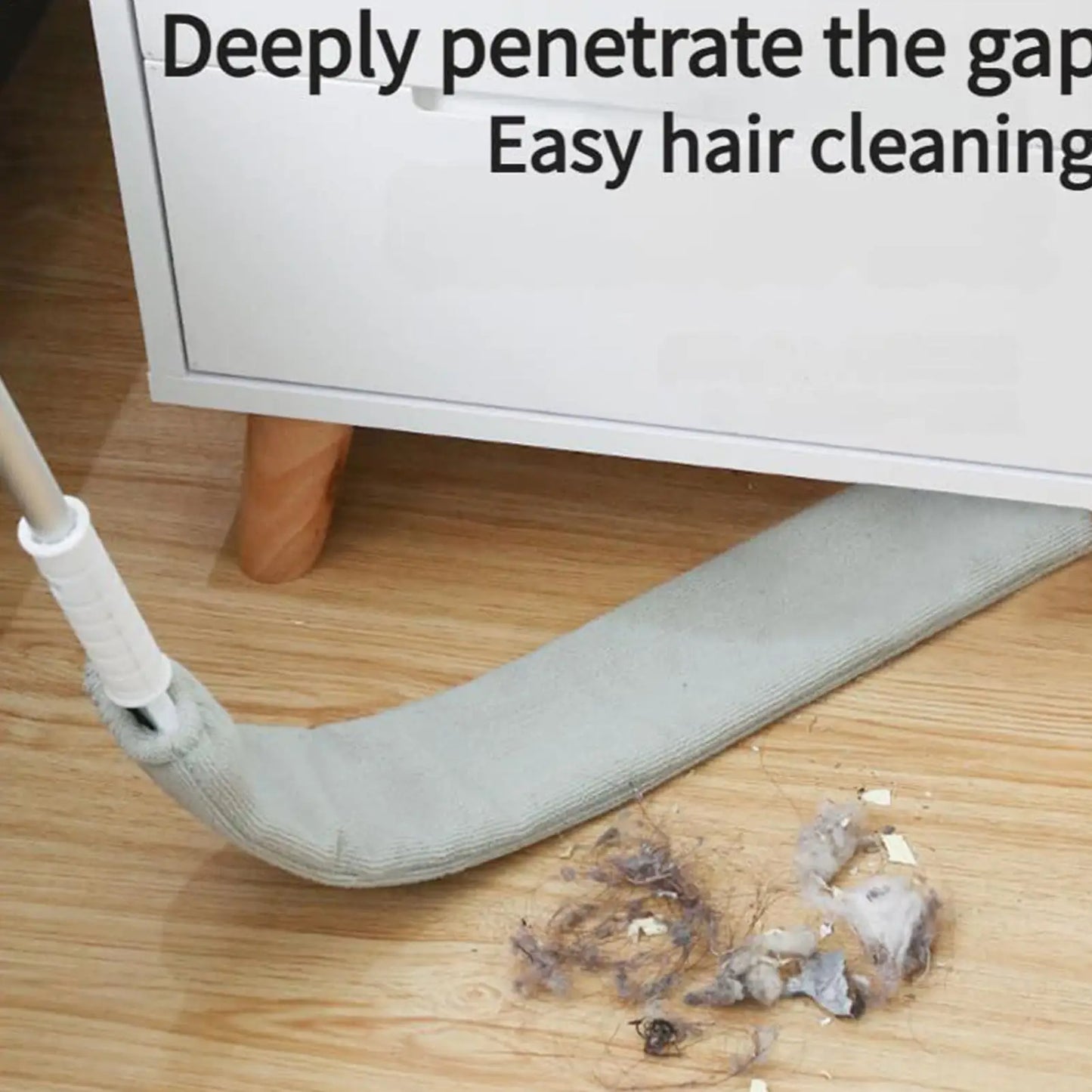 Floor Flat Duster Retractable Flat Cleaning Supplies Multipurpose  Microfiber Duster Under Appliance Cleaning Tool For Home