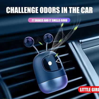 New Car Air Freshener Auto Mini Robot Air Vent Clip Parfum Flavoring Ventilation Outlet Aromatherapy Automotive Interior