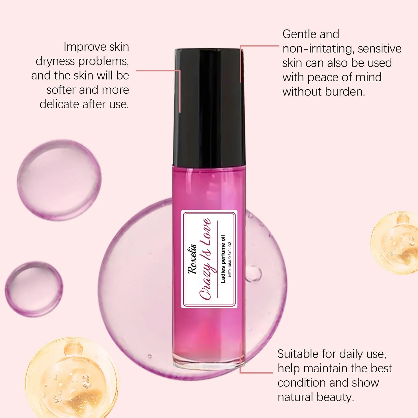 Women ball perfume, unique fragrance, charming fragrance, light and lasting floral fragrance, sweet, gentle and romantic perfume