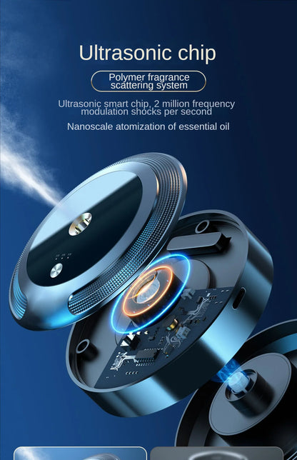 Car Air Freshener Air Purifier Smart Aroma Diffuser for Vehicle Essential Oils Diffuser Office Room Car Smell Distributor