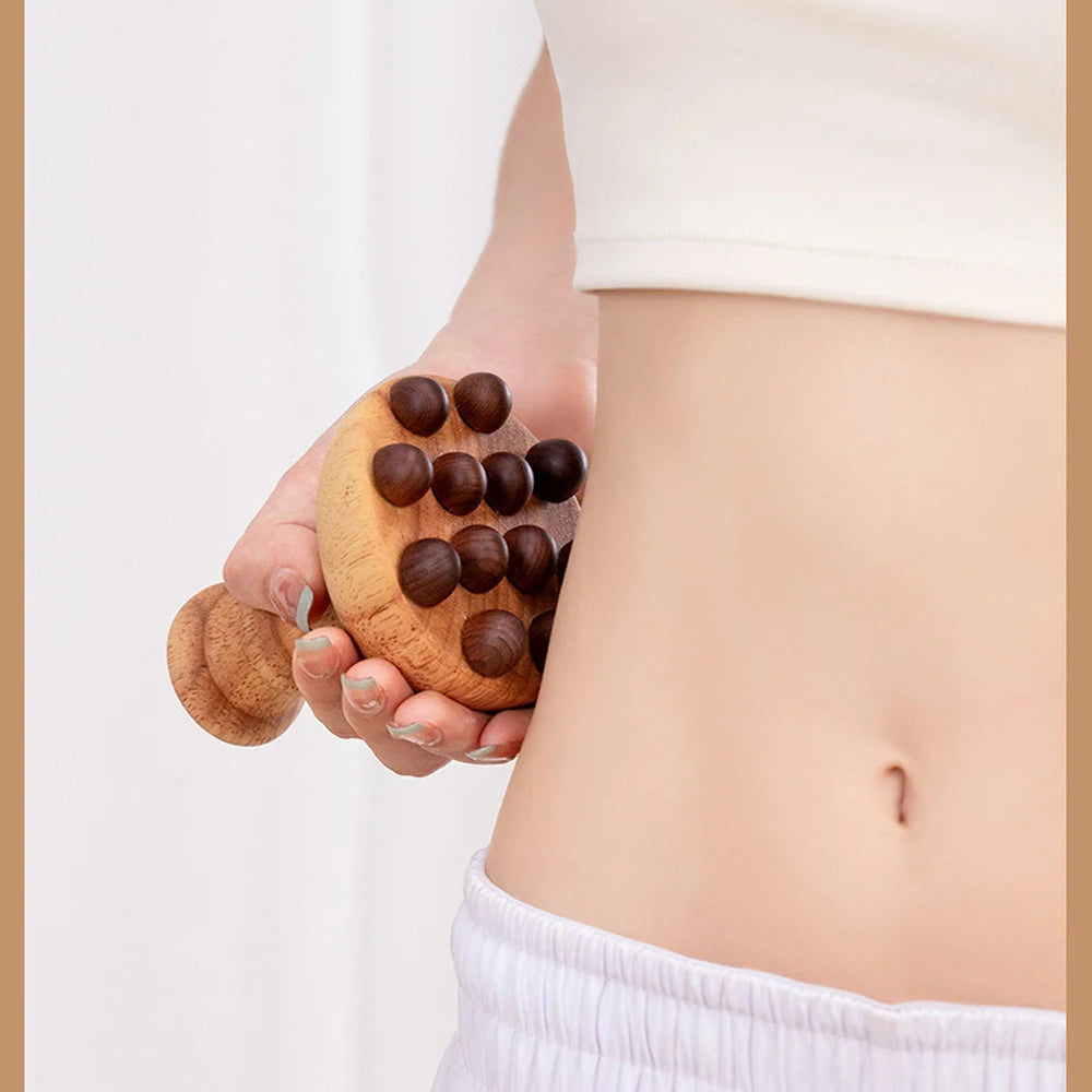 Therapy Massage Tools | Wooden Mushroom Massager | Lymphatic Drainage Massager Wood | Maderoterapia kit |Meridian Pressure Brush