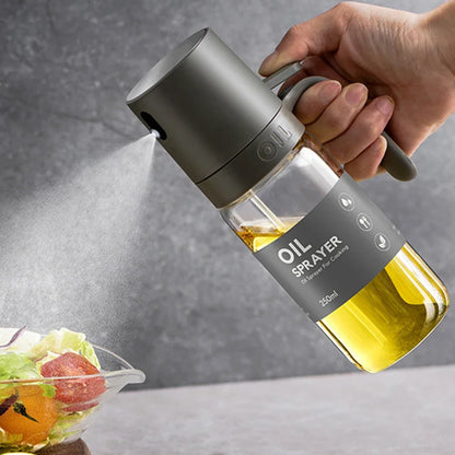Kitchen Glass Oil Sprayer Bottle 250ml No-Drip Spout Heat-Resistant Glass for Salad Baking BBQ Baking Picnic Kitchen Tool
