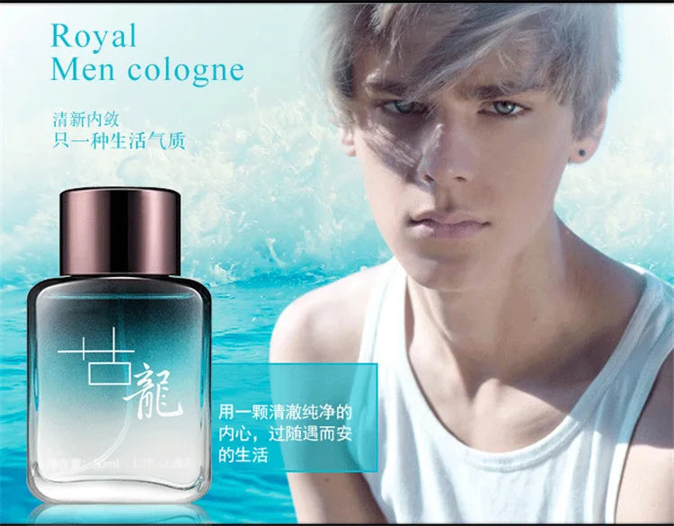 50ml Men Perfume Pheromones Gentleman Perfume Natural Fresh Long-lasting Fragrance Charming Cologne Perfume Couple Date Gift