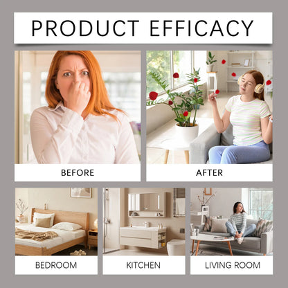 100ml Rose Scented Room Spray Long Lasting Air Freshener Natural Fragrance for Bedroom Bathroom Office Instant Odor Eliminator