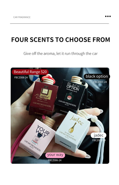 A car fragrance for automotive interior accessories, a long-lasting car air freshener that maintains a charming and fresh scent.