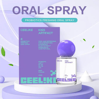Probiotic Oral Spray 20ml Mild Long-Lasting Mist No Alcohol Travel-Sized Oral Care Freshener Oral Probiotic Freshener for Travel