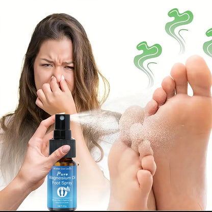 Pure Magnesium Oil Foot Spray with Vitamin E - Moisturizing, Fast-Absorbing Foot Care for Elastic, Smooth Skin