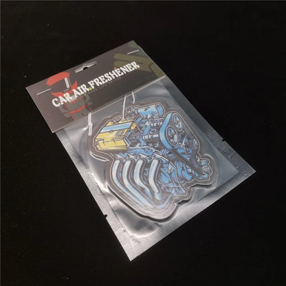 Car Air Freshener Hanging Rearview Mirror Perfume Pendant Solid Paper JDM For Auto Engine Hood Honda VTEC Interior Accessories