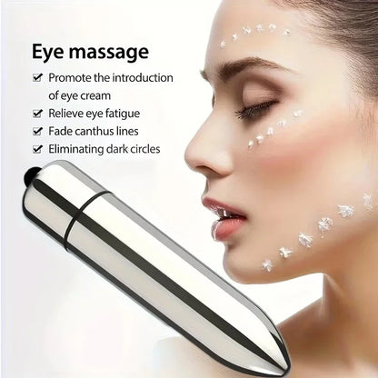 Facial And Eye Massage Promotes Lotion Absorption Portable Vibrating Massager Home And Travel Beauty Tool