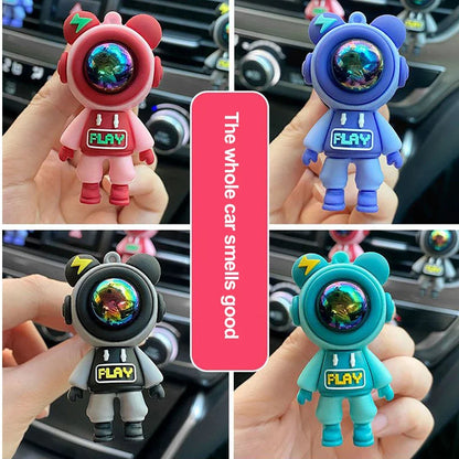 Car Air Outlet Air Freshener Car Aromatherapy Perfume Clip Cartoon Astronaut Air Conditioner Air Outlet Car Interior Pendant