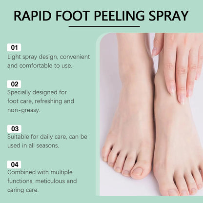 Foot Peeling Spray Improve Heel Cracking Repair Cough Dryness Rermove Dead Skin Exfoliation Antiperspirant Foot Moisture Spray