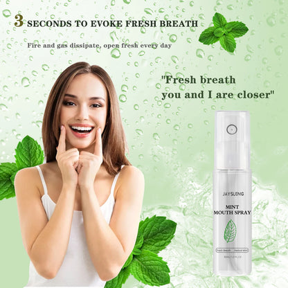 Mouth Freshener Spray Oral Spray Remove Bad Breath Long Lasting Mint Portable Breath Freshener Refreshing Oral Care Products