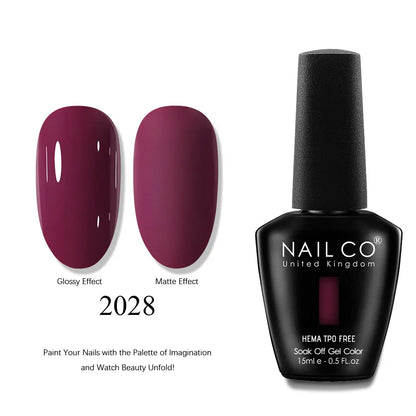 NAILCO 2025 Winter 15ML Gel Nail Polish Nails Semi-permanent UV Varnish High Quality Glass Bottle Nail Art Polish For Manicure
