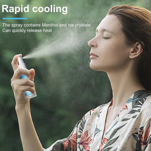 100ml Cooling Spray Refreshing Cool For Body Fine Mist Body Cooling Spray Safe Portable Instant Cooling Long Lasting Sprays