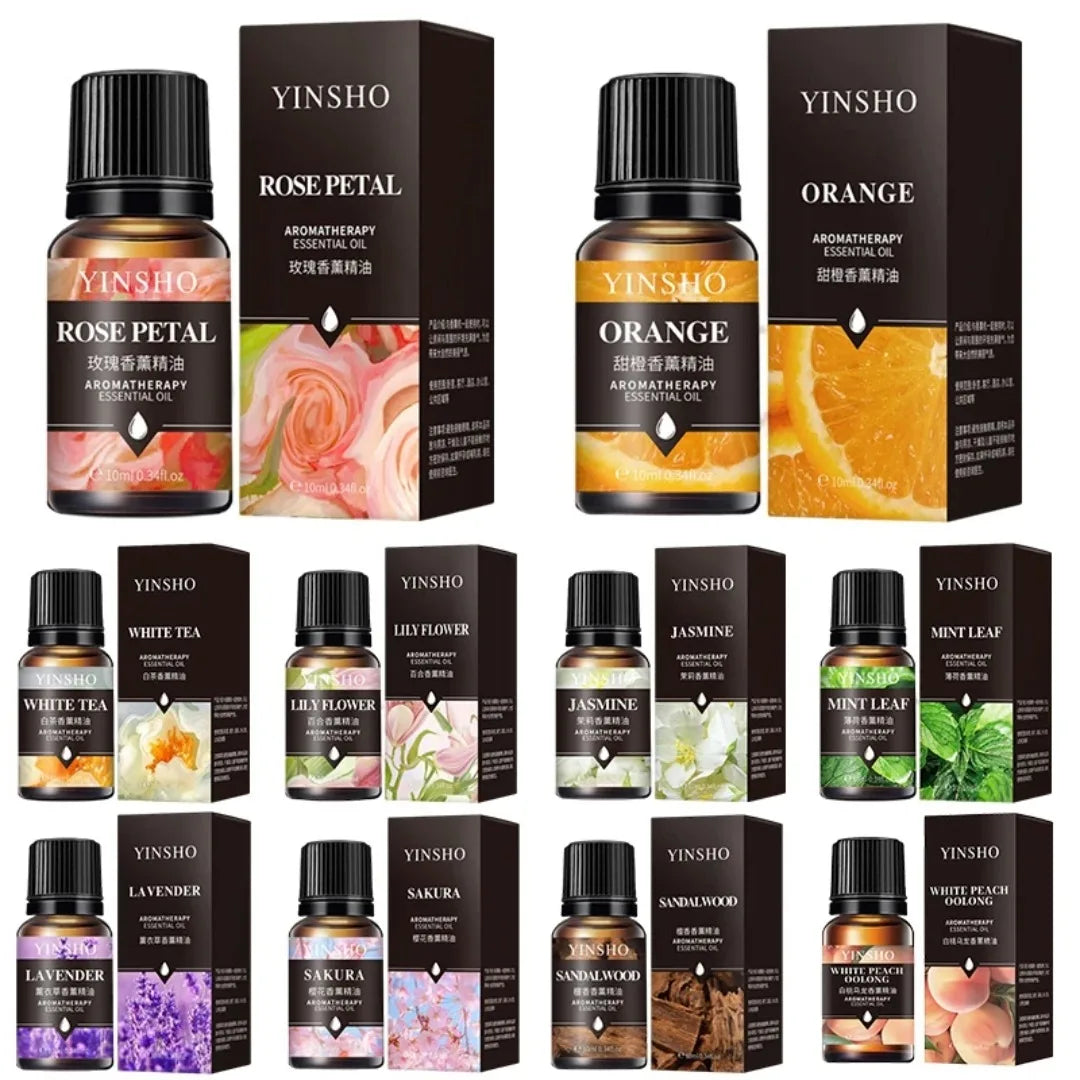 10ML Freshener Essential Oil Automotive Air Aromatherapy Oil Diffuser Humidifier Lavender Rose Eucalyptus Aromatherapy Oil