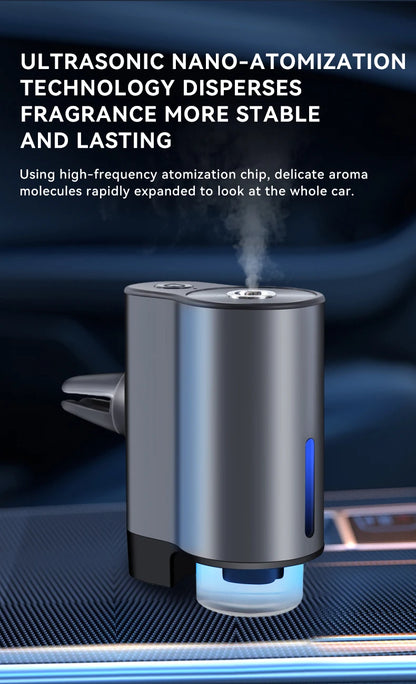 CAR Humidifier Essential Oil Diffuser Smart Car Air Aromatherapy Diffuser, Fragrance Car Air fresheners with Three Adjustable