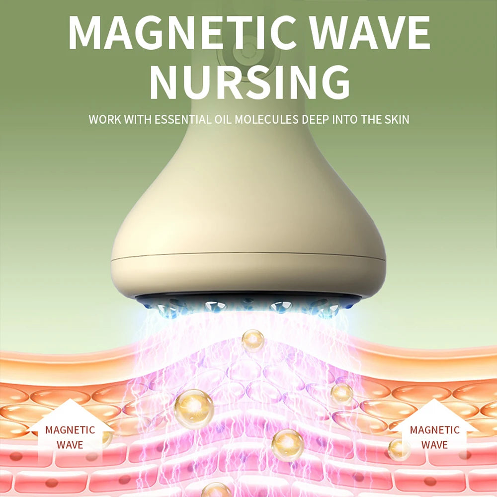 Electric Hot Stone Massager Warm Moxibustion Guasha Tool Wireless Hot Compress Body Scraping Physiotherapy Back Face Massage