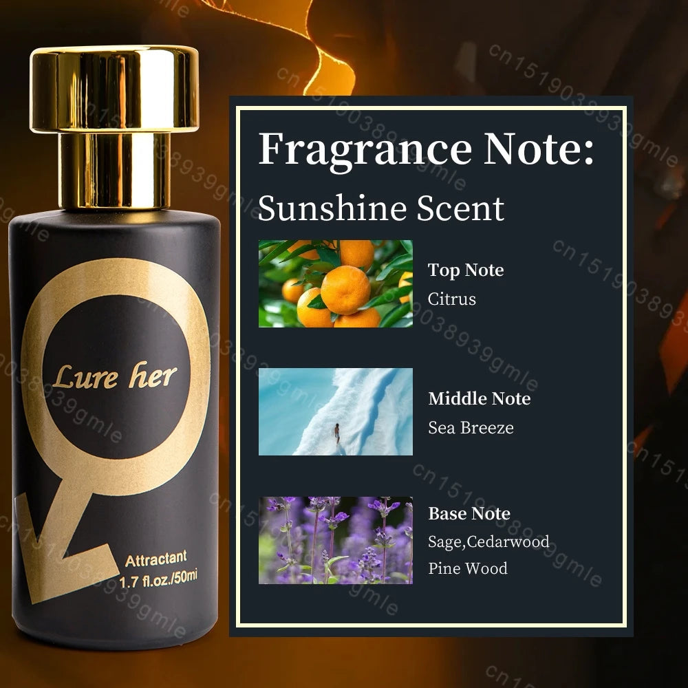 Pheromone Seductive Men's Perfume Attract Woman Charming Fragrance Flirting Dating Scent Long Lasting Body Spray Eau De Toilette