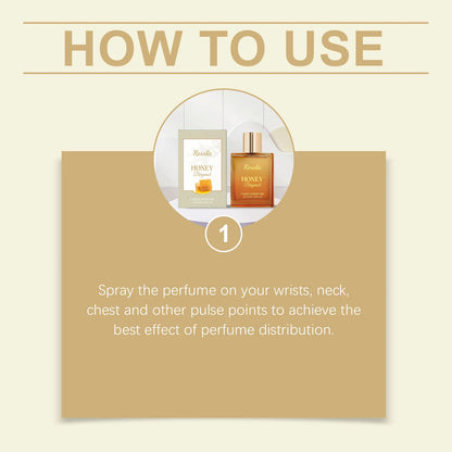 Honey Bergamot Unisex Perfume Mild Naturally Fresh Scent, Women's Charming Everyday Portable Fragrance Perfumes Mujer Originales