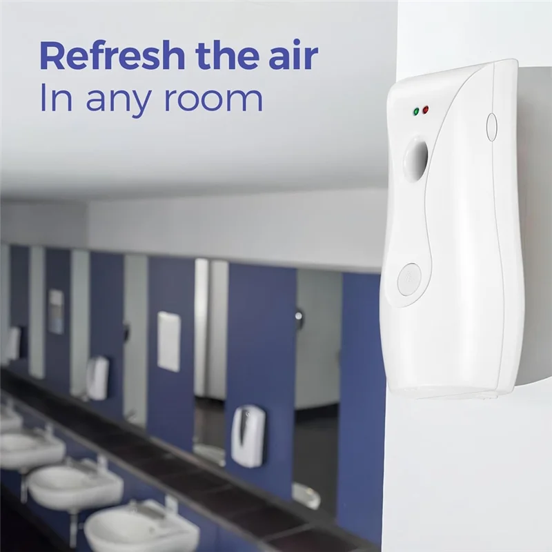 B84B-Automatic Air Freshener Dispenser(2-Pack), Aerosol Sprayer Machine, Wall Mountable Or Free-Standing Adjustable Timer