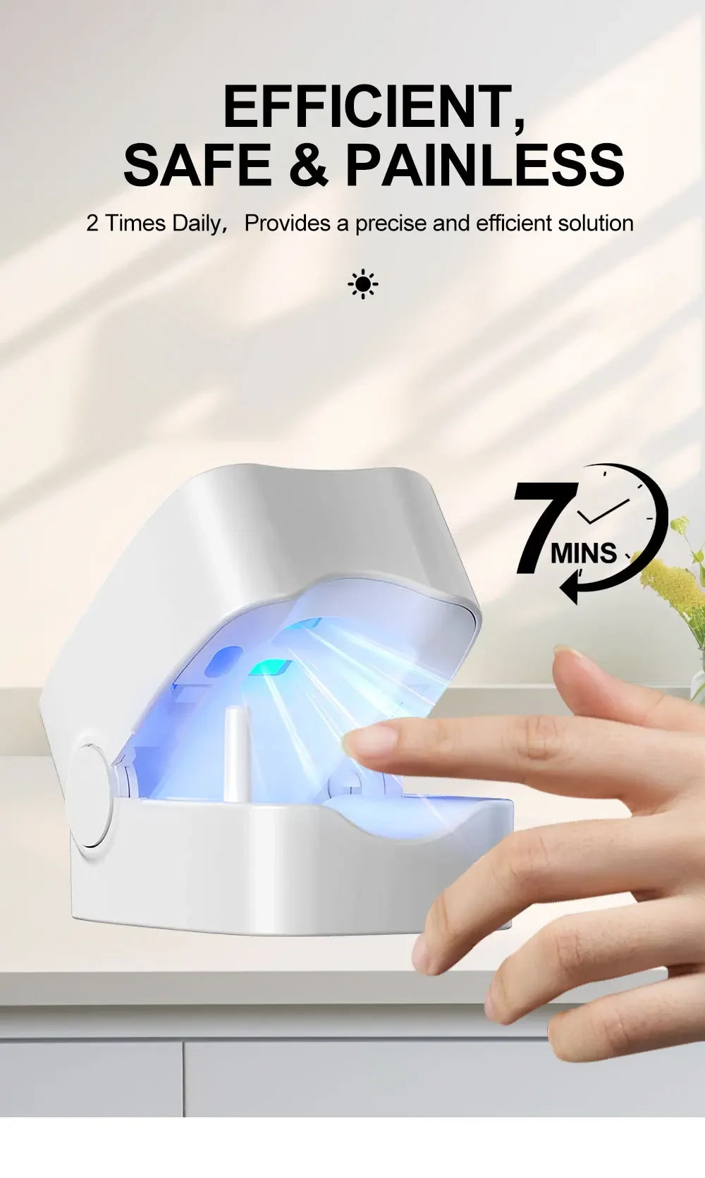 Nails Fungus Laser Treatment Device Rechargeable UV Lamp Fingernails Toenails Onychomycosis Therapy Sterilize Repair Care Tools