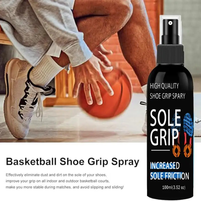 100ml Sole Grip Spray Basketball Anti-Slip Sole Spray for Improved Traction Sports Grip Enhancement Shoe Traction Enhancer
