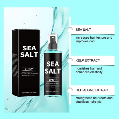 Sea Salt Texturizing Spray For Hair-Volumizing Curl Enhancing Spray Lightweight Hold, Adds Beachy Waves, Natural Matte Finish