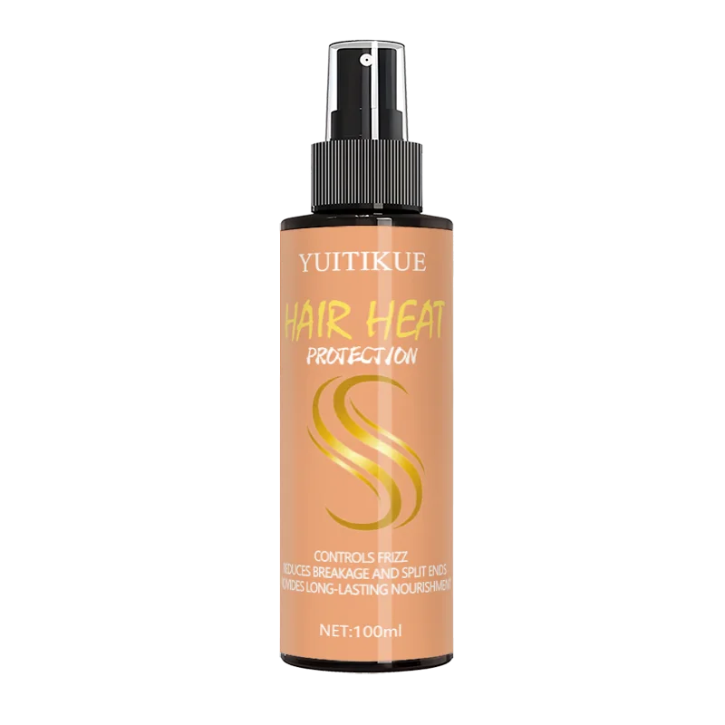 Hair heat care spray, anti-frizz, long-lasting styling, adds volume, nourishes hair, fresh shine, silky hair styling spray.