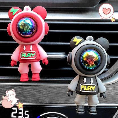 Car Air Conditioning Aromatherapy Clip Cartoon Astronaut Air Outlet Perfume Fragrance Car Air Freshener Car Air Vent Accessories