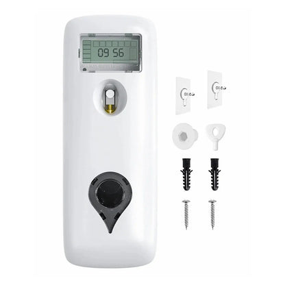 Liquid Air Freshener Dispenser Wall Mounted Automatic Fragrance Perfume Spray Room Toilet Odor Eliminator LCD Programmable 300ML