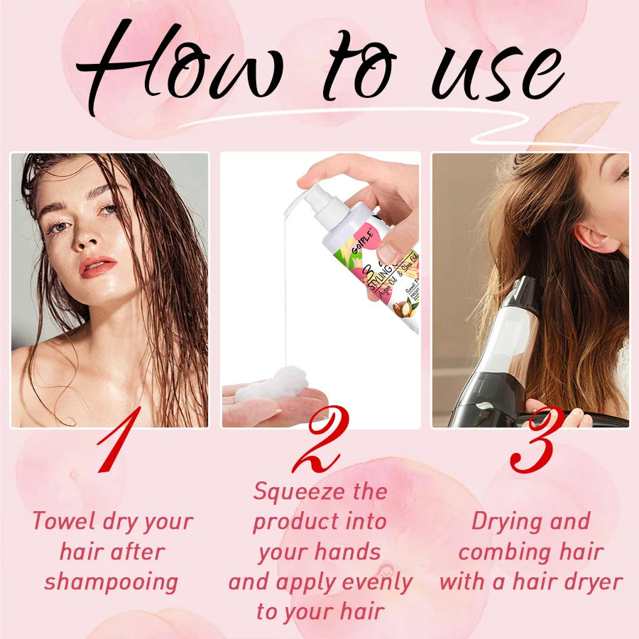 Thermal Protection Spray Protects Against Heat and UV Damage Hair  Styling Cream Hairstyle Care Products for Straight and Curly