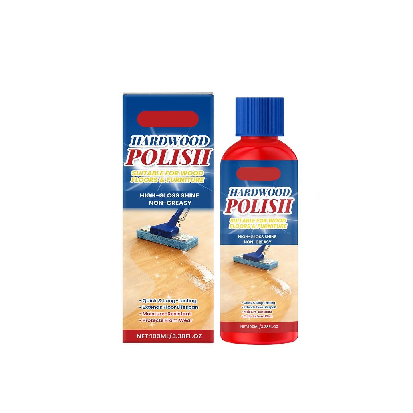 100ml Wooden Floor Polishing Agent Household Floor Cleaning Agent Ceramic Tile Stain Cleaner Multi Purpose Mop Cleaner