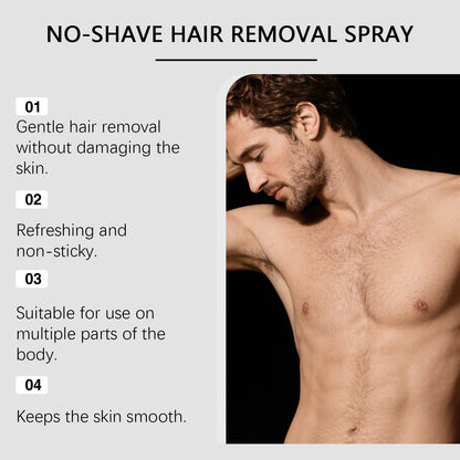 Men S Hair Removal Spray Effortlessly Removes Leg Hair Underarm Hair And Chest Hair Gentle Cleansing And Convenient Care Spray
