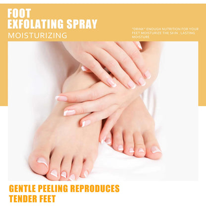 Foot Exfoliating Spray Repair Brightening Anti-Drying Crack Peeling Dead Skin Calluses Odor Removal Whitening Feet Care Liquid