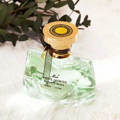 Jasmine Perfume For Women New White Jasmine Scent Natural Lasting Fresh Delicate Floral 50ml Musk Elegant Diamond-shaped Bottle