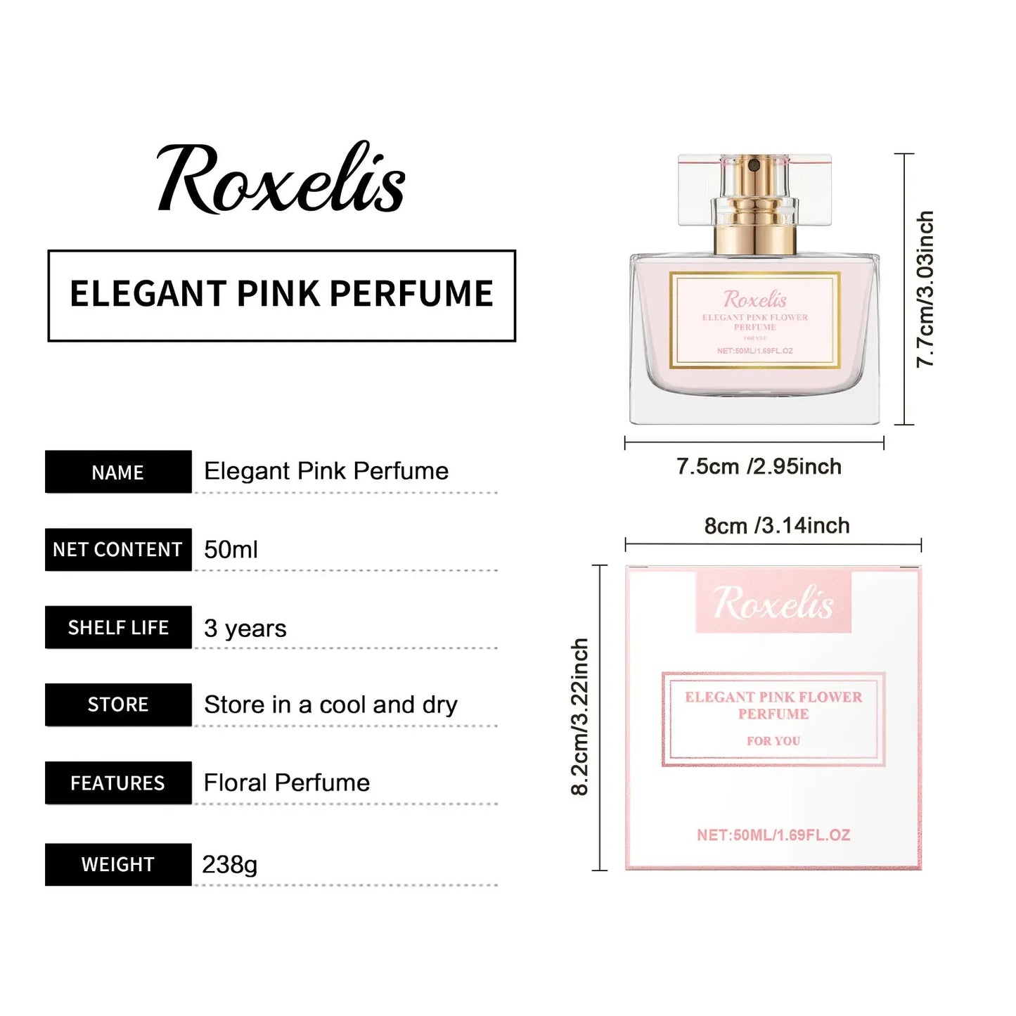 Fragrant Perfume for Women Aroma Floral Scent Odor Remover Attraction Perfume Lighted Fragrance Portable Body Perfume for Dating