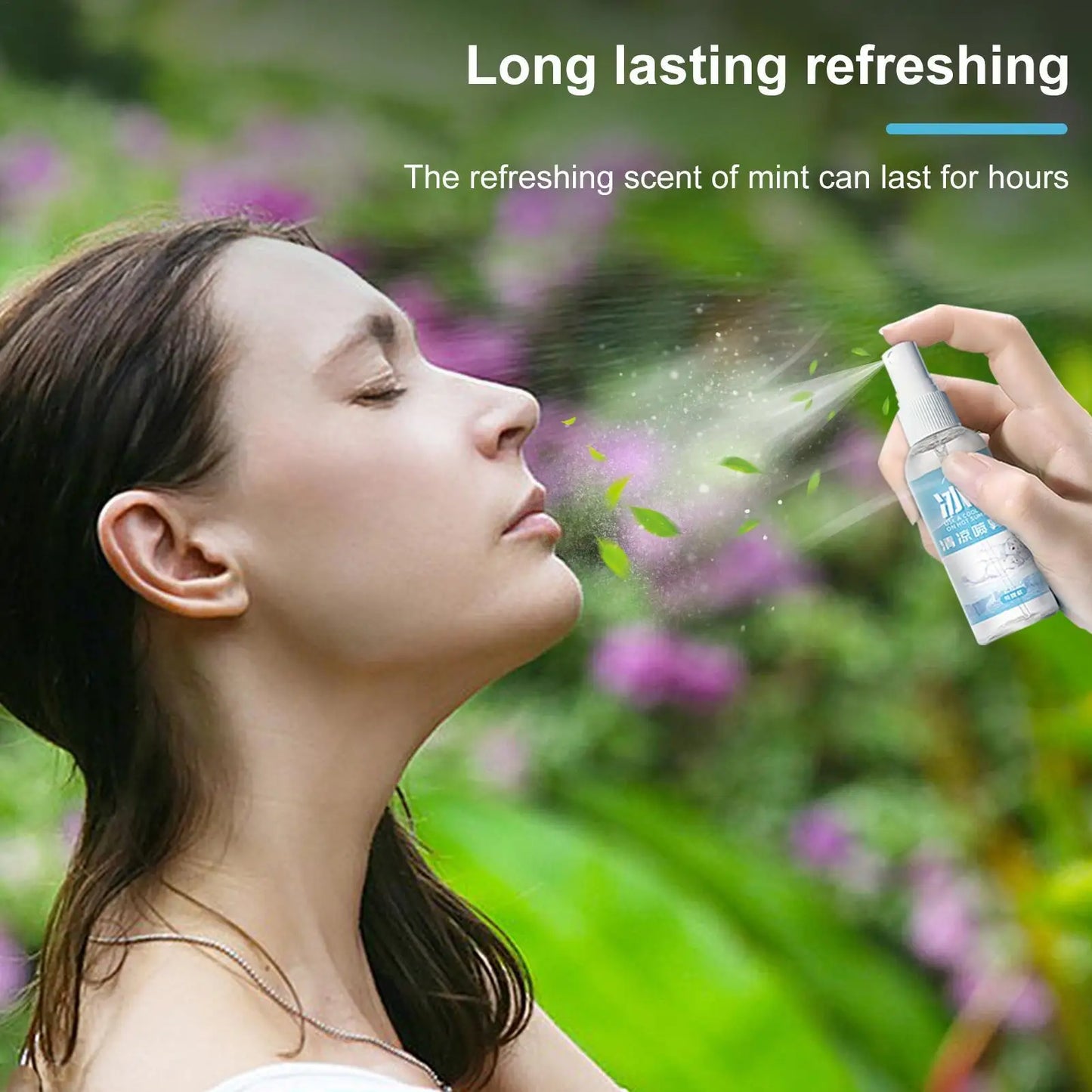 100ml Cooling Spray Refreshing Cool For Body Fine Mist Body Cooling Spray Safe Portable Instant Cooling Long Lasting Sprays